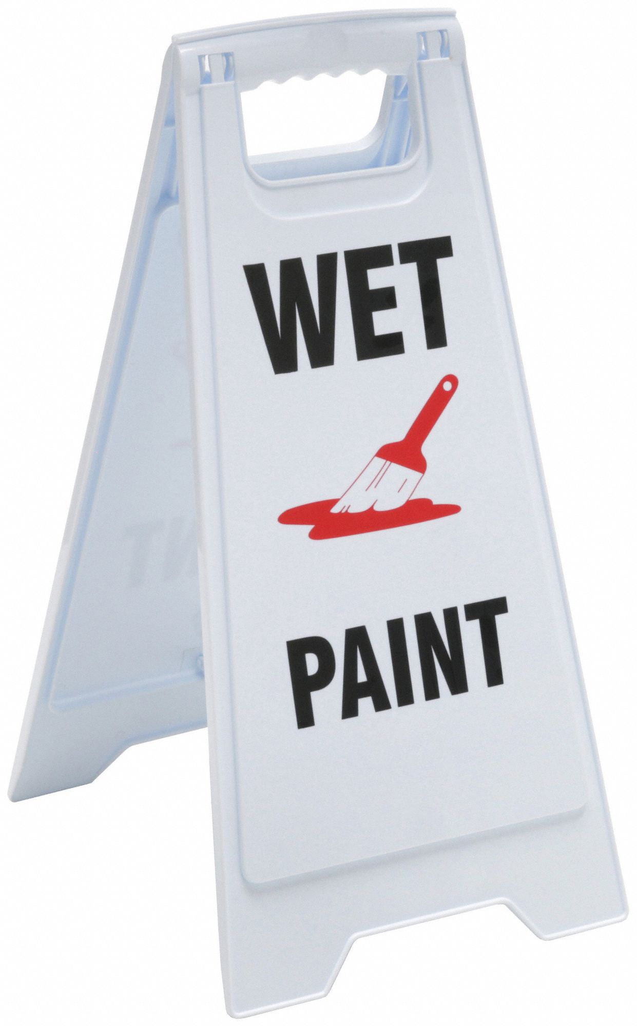 GRAINGER 6DMH0 Floor Sign White Polypropylene 24 in H