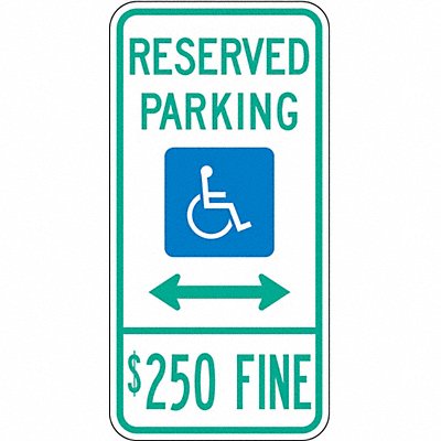 LYLE HCIL01D12HA ADA Handicapped Parking Sign 24 x 12