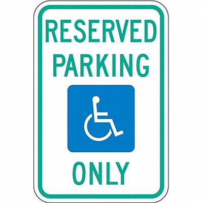 LYLE HCMI0112HA ADA Handicapped Parking Sign 18 x 12