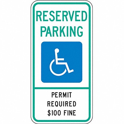 LYLE HCMT0112HA ADA Handicapped Parking Sign 24 x 12