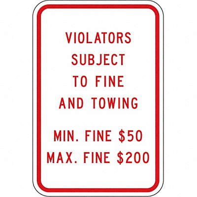 LYLE HCPA0112HA ADA Handicapped Parking Sign 18 x 12