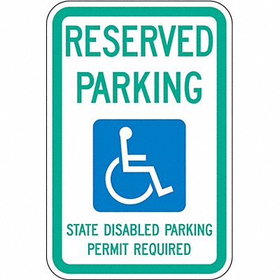 LYLE HCWA0112HA ADA Handicapped Parking Sign 18 x 12