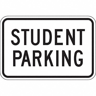 LYLE LR75518HA Student Parking Sign 12 x 18