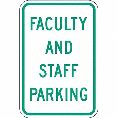 LYLE RP02312HA Faculty  Staff Parking Sign 18 x 12