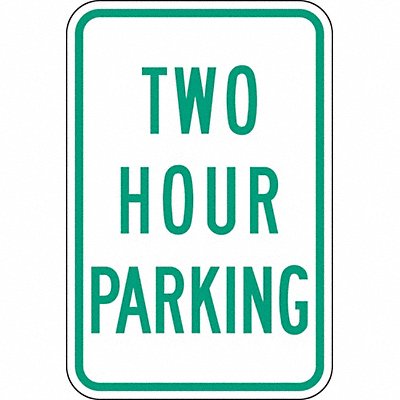 LYLE RP07212HA Two Hour Parking Parking Sign 18 x 12
