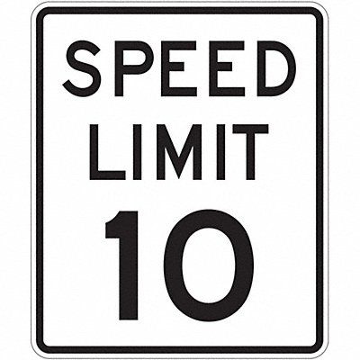 LYLE R211018DA D9757 Speed Limit 10 Traffic Sign 24 x 18