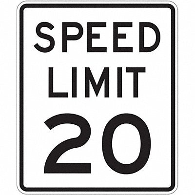 LYLE R212018DA Speed Limit 20 Traffic Sign 24 x 18