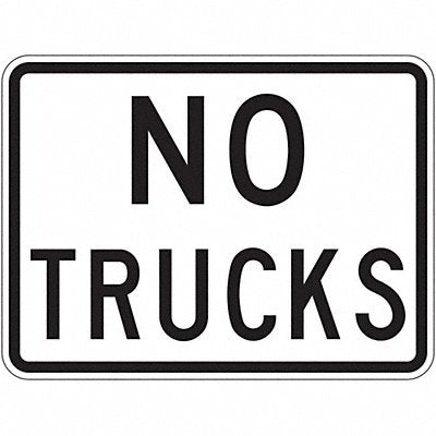 LYLE R52P24DA No Trucks Traffic Sign 18 x 24