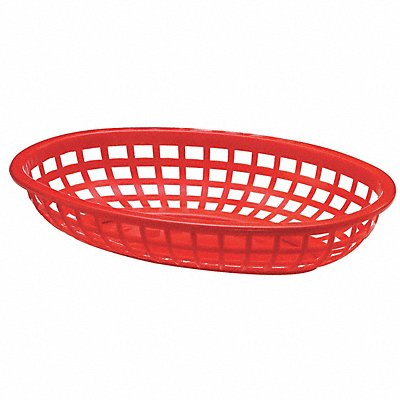TABLECRAFT PRODUCTS COMPANY 1074R Food Serving Basket 6 3/16 in W Red PK36