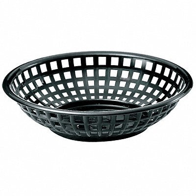 TABLECRAFT PRODUCTS COMPANY 1075BK Food Serving Basket 8 in W Black PK36
