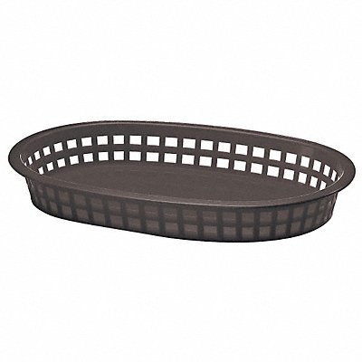 TABLECRAFT PRODUCTS COMPANY 1076BK Food Platter Basket 7 3/16 W Black PK36
