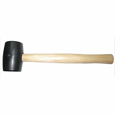 WESTWARD 6DWL0 Rubber Mallet Hickory 16 Oz