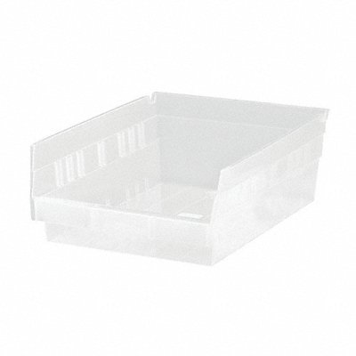 QUANTUM STORAGE SYSTEMS QSB107CL Shelf Bin Clear Polypropylene 4 in