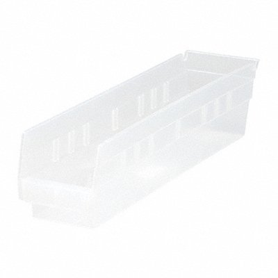 QUANTUM STORAGE SYSTEMS QSB103CL Shelf Bin Clear Polypropylene 4 in