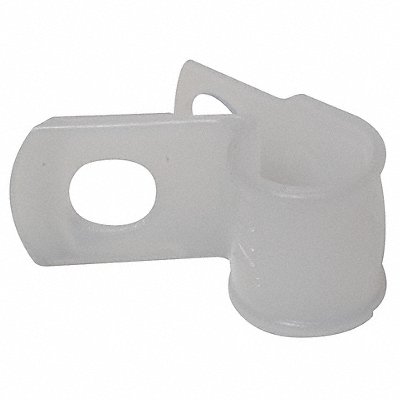 GRAINGER 6EEE9 Cable Clamp Fixed Dia Screw Naturl PK100