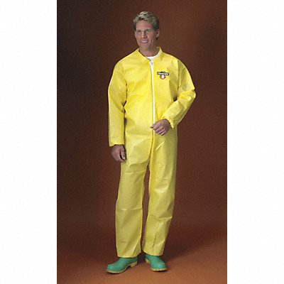 LAKELAND PBLC55417MD Collared Coverall Elastic Yellow M