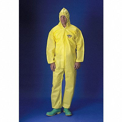 LAKELAND PBLC55428MD Hooded Coverall Elastic Yellow M