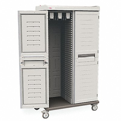 METRO SXRD76MCATH1 Catheter Cabinet Taupe Polymr Mobile 0Shelves