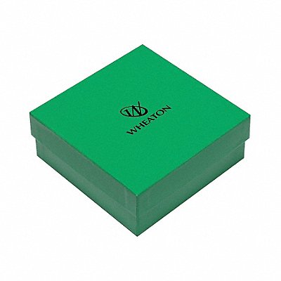 WHEATON W651600 CryoFile Cryogenic Box Green PK15