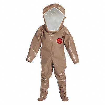 DUPONT C3528TTN Encapsulated Suit XL Tan PK6