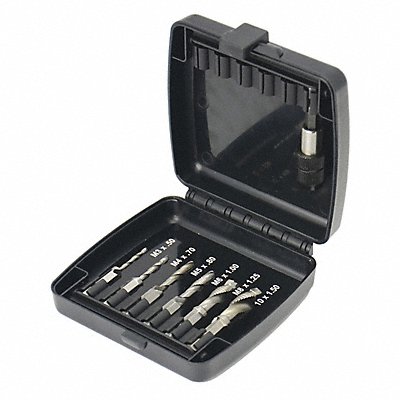WESTWARD 6EXL2 Drill/Tap/Countersink Set Metric 6 Pc