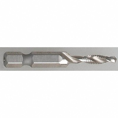 WESTWARD 6EXL8 Drill/Tap/Countersink Bit 8-32x2 In L
