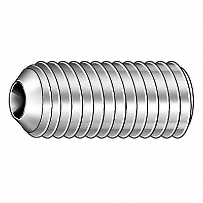 GRAINGER SS6X01603010P1 Socket Set Screw Grubscrew Cup Point Type M1.6-0.35 PK10