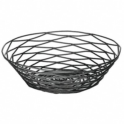 TABLECRAFT PRODUCTS COMPANY BK17508 Food Serving Basket 8 in W Black PK6