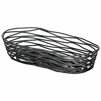 TABLECRAFT PRODUCTS COMPANY BK11709 Food Serving Basket 4 in W Black PK6