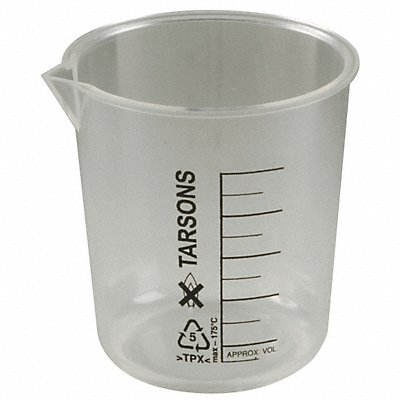 LAB SAFETY SUPPLY 6FAF0 Beaker 100 mL 73 mm H 69.9 mm Dia PK12