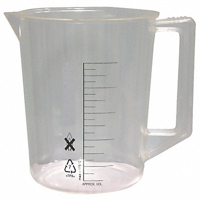 LAB SAFETY SUPPLY 6FAH0 Beaker 2 L 193 mm H 174 mm Dia