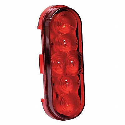 MAXXIMA M63346R Stop/Turn/Tail Light Oval Red 6-3/8 L