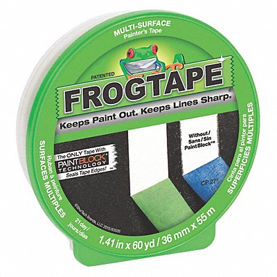 SHURTAPE CF120 Masking Tape 1 7/16 W 60 yd L Green