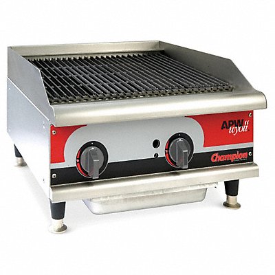 APW WYOTT GCB24i Gas Radiant Charbroiler 2 Burner L 24I n