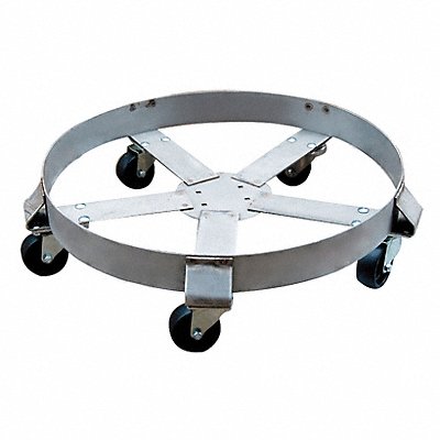 GRAINGER 6FVH8 Drum Dolly 1100 lb 6-1/2 In H 55 gal.