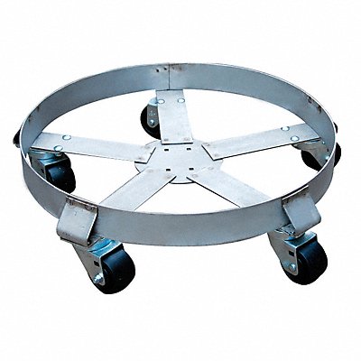 GRAINGER 6FVH9 Drum Dolly 1100 lb 6-1/2 In H 55 gal.