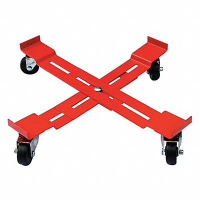 GRAINGER 6FVJ4 Adjustable Drum Dolly 1000 lb 5-3/8 In H