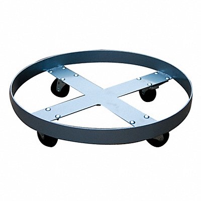 GRAINGER 6FVJ6 Drum Dolly 1400 lb 6-1/4 In H 55 gal.