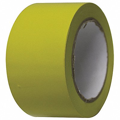 CONDOR 6FXW0 Floor Tape Yellow 2 inx108 ft Roll