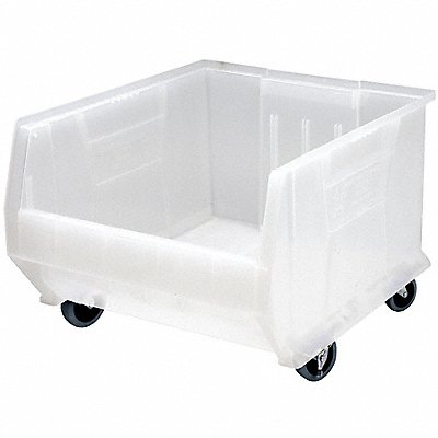 QUANTUM STORAGE SYSTEMS QUS965MOBCL Mobile Bin Clear Polypropylene 12 in
