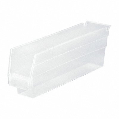 QUANTUM STORAGE SYSTEMS QSB100CL Shelf Bin Clear Polypropylene 4 in