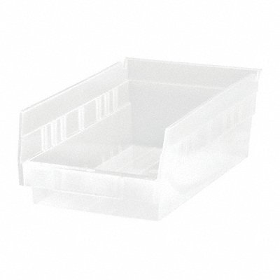 QUANTUM STORAGE SYSTEMS QSB102CL Shelf Bin Clear Polypropylene 4 in