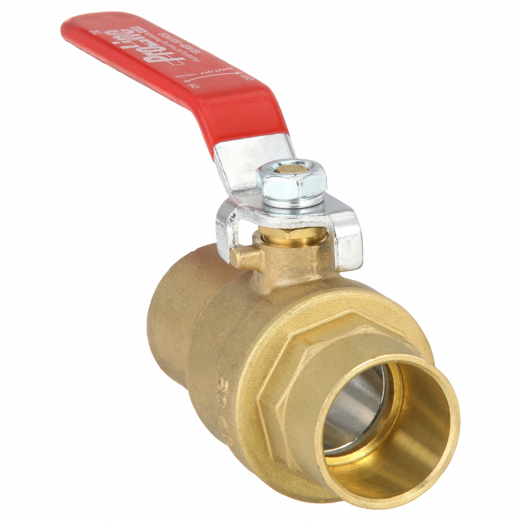 GRAINGER 107855 Manual 2-Way Ball Valve Sweat Brass