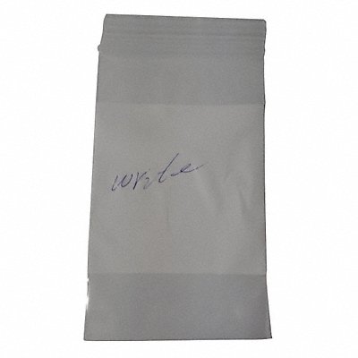 GRAINGER 6GGP8 Reclosable Poly Bag Standard PK100