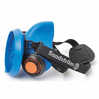 SUNDSTROM SAFETY SR100SM Half Mask Respirator Silicone Blue