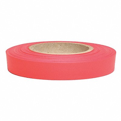 GRAINGER NRG200 Flagging Tape Red Glo 150 ft x 1/2 In