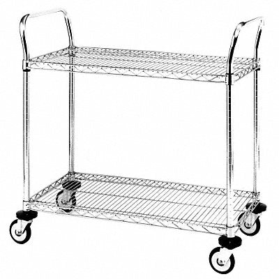 METRO MW606 Utility Cart SS Wire Shelves 18Wx36Lx38H