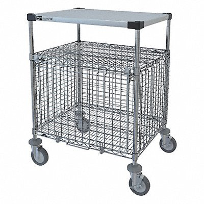 METRO SECMLAB Wire Security Cart SS 39H 24W x 30L