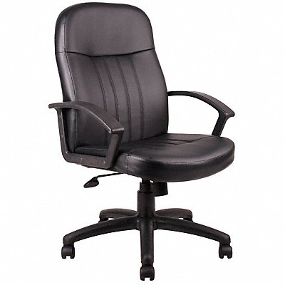GRAINGER 6GNN4 Executive Chair Leather Black