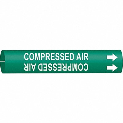 BRADY 4033A Pipe Marker Compressed Air 13/16in H 4/5in W